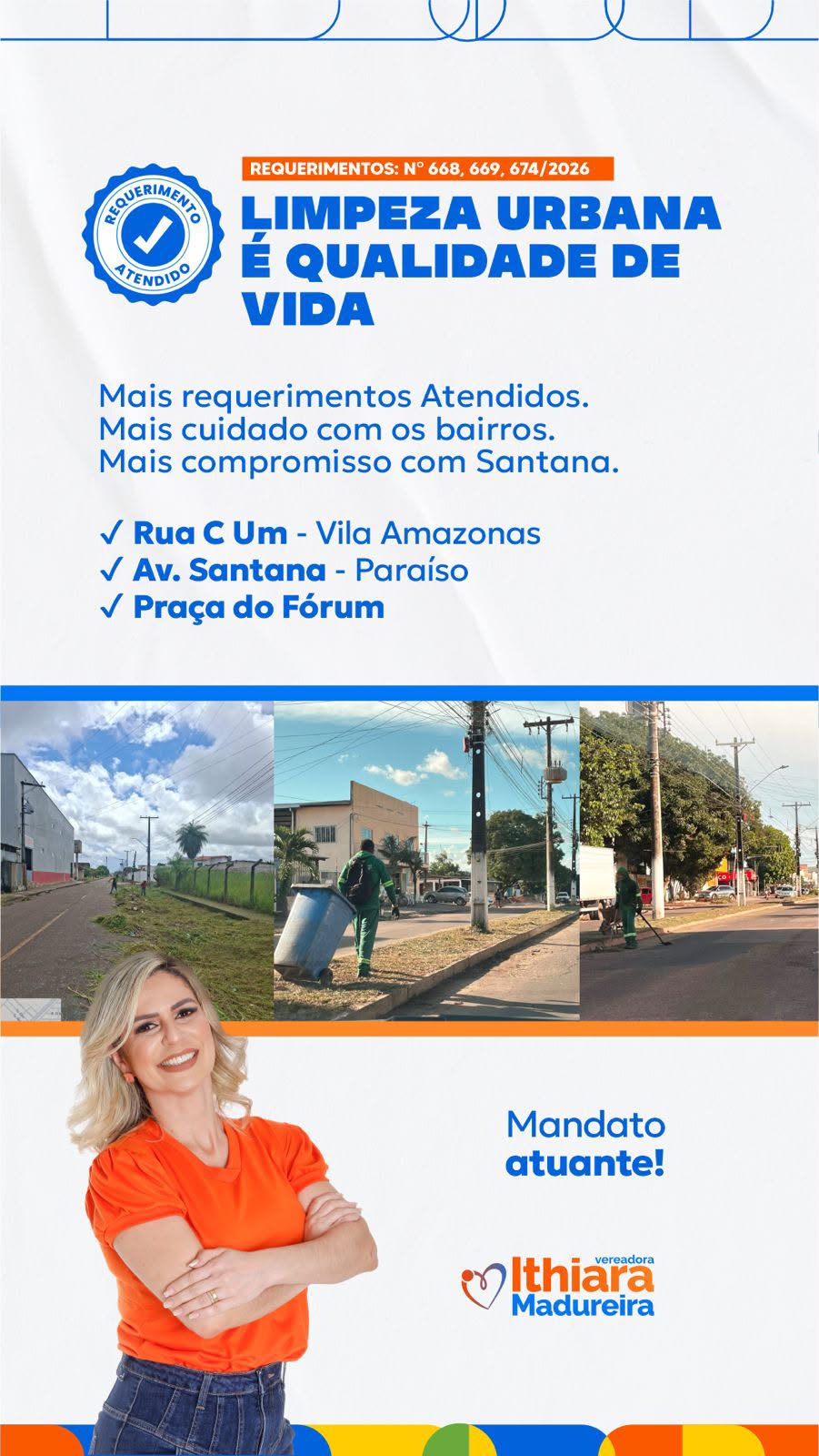 Requerimentos nº 668, 669, 674/2026 - Aprovado, Atendido e Cumprido!